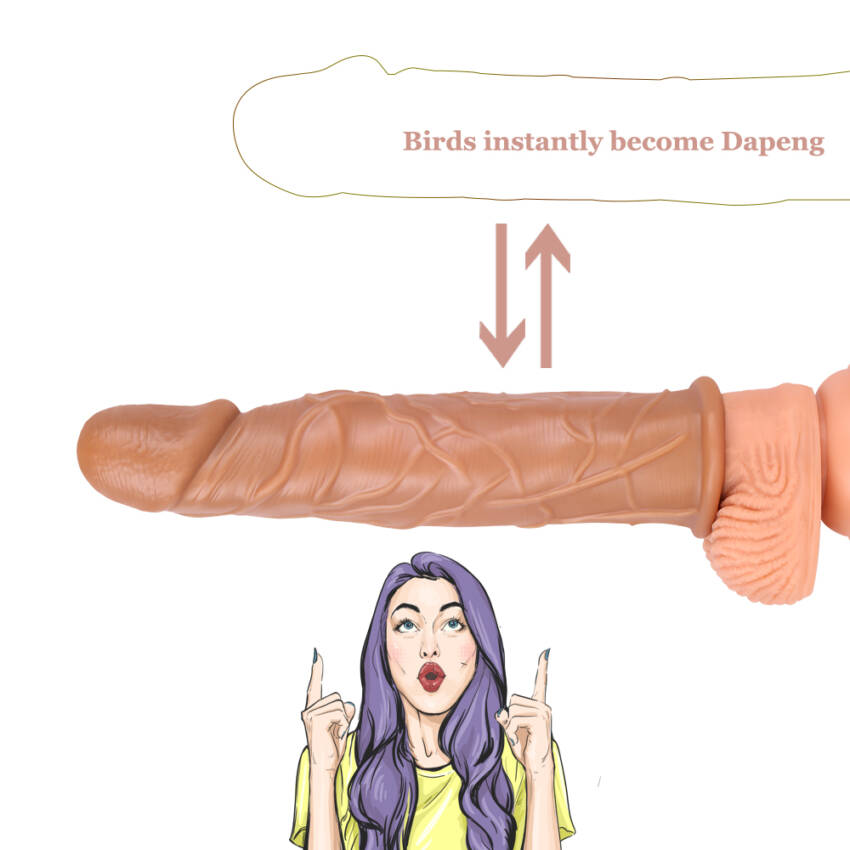 Skin Tone Penis Sleeve - 7.1"x1.57" - Image 13